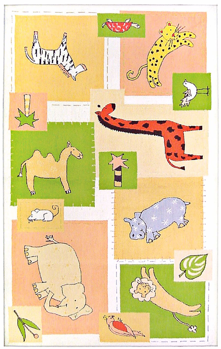 Animal Patches Area Rug
