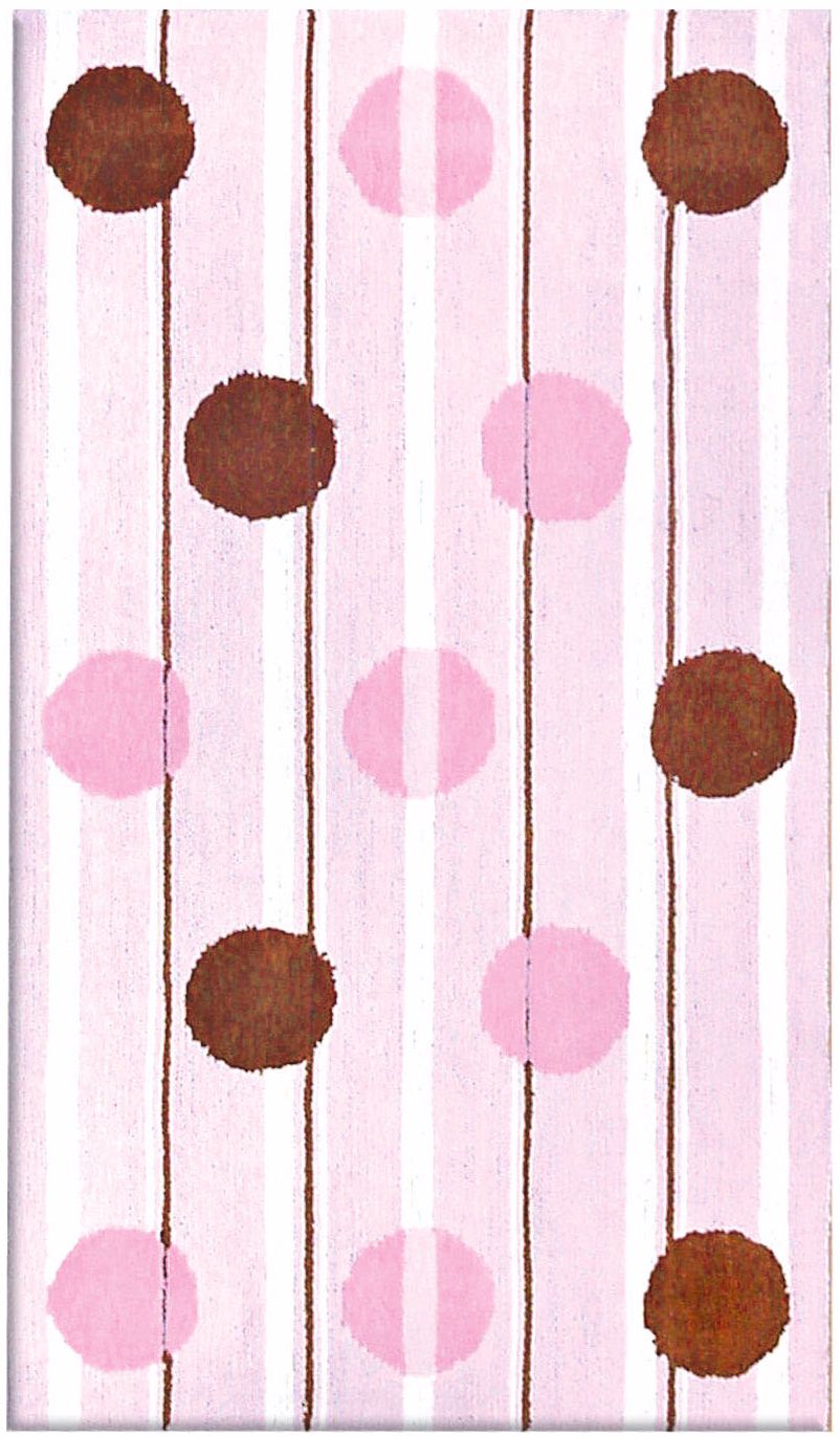 Warp Dots Pink Area Rug