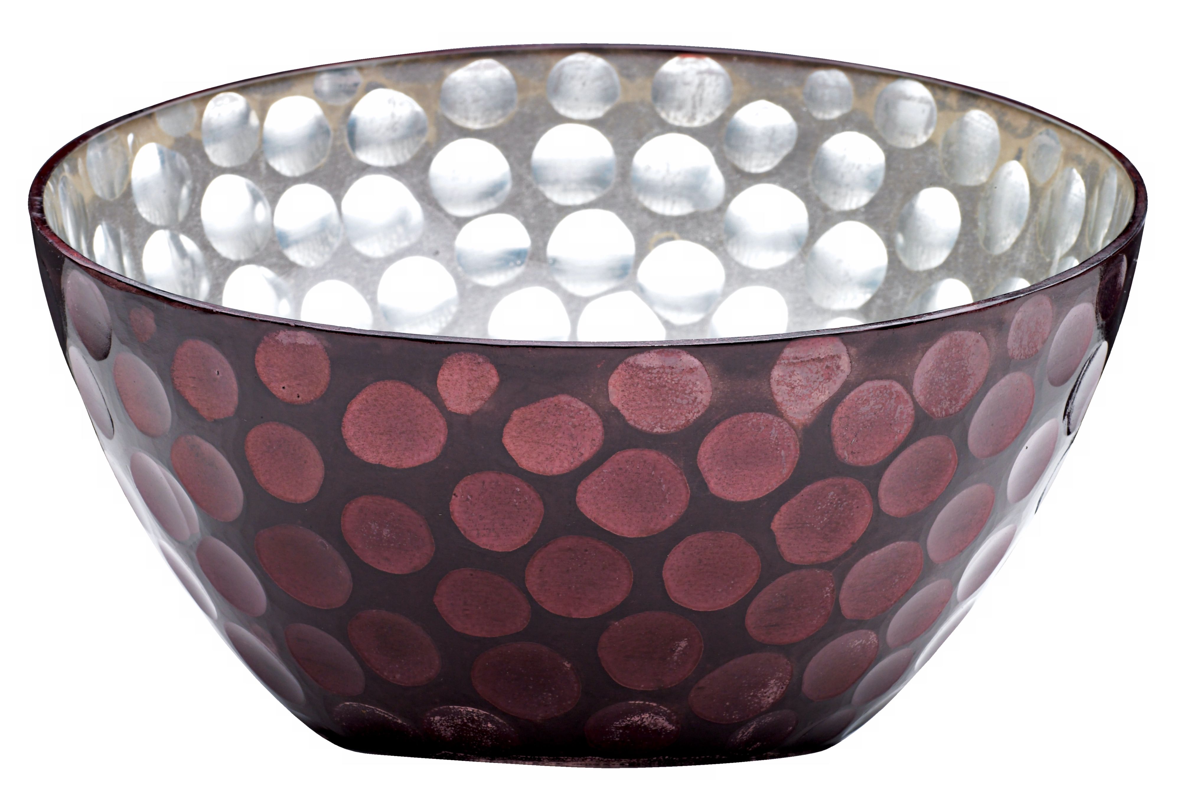 Dimpled Glass Bowl
