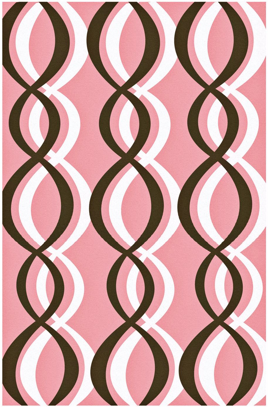 Soundwave Pink Area Rug