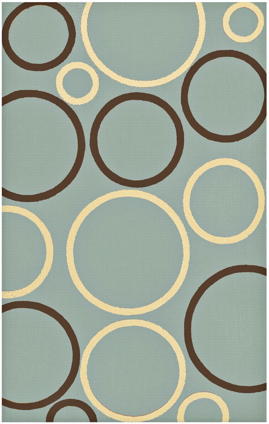 Air Bubbles Blue Area Rug