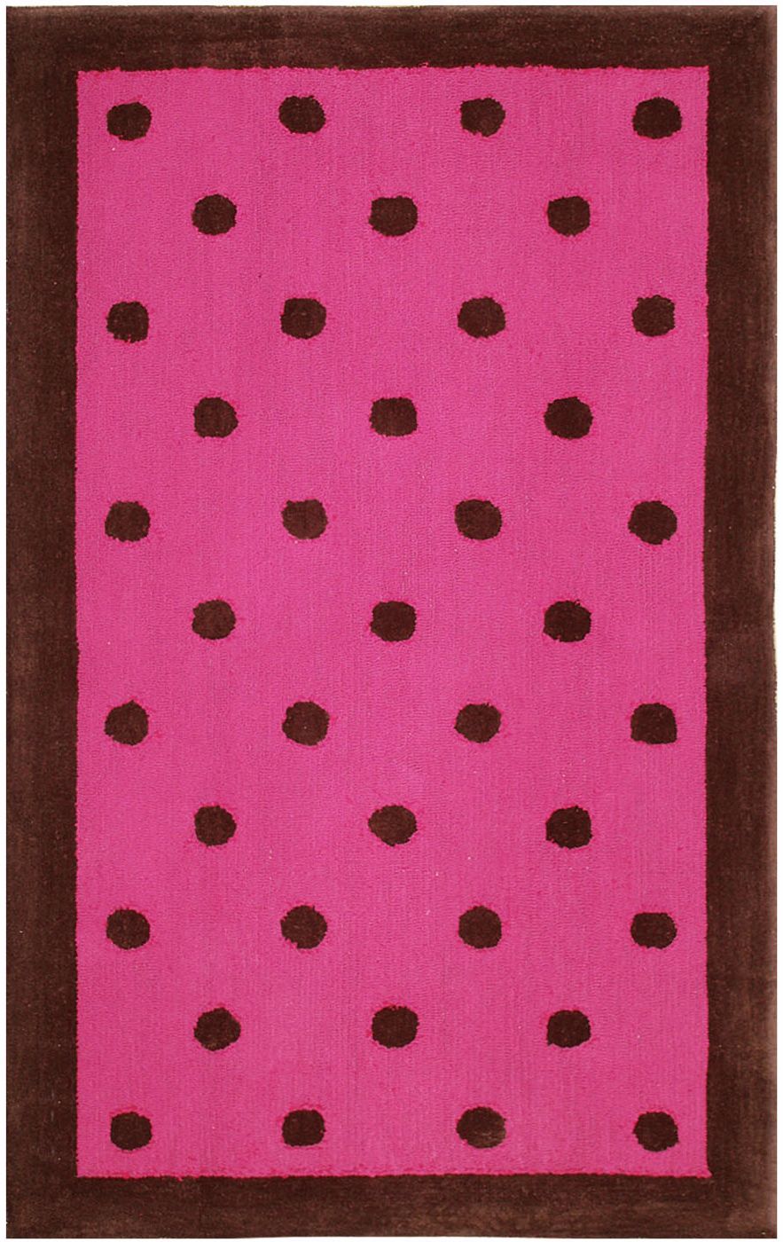 Pink Polka Dot Rug