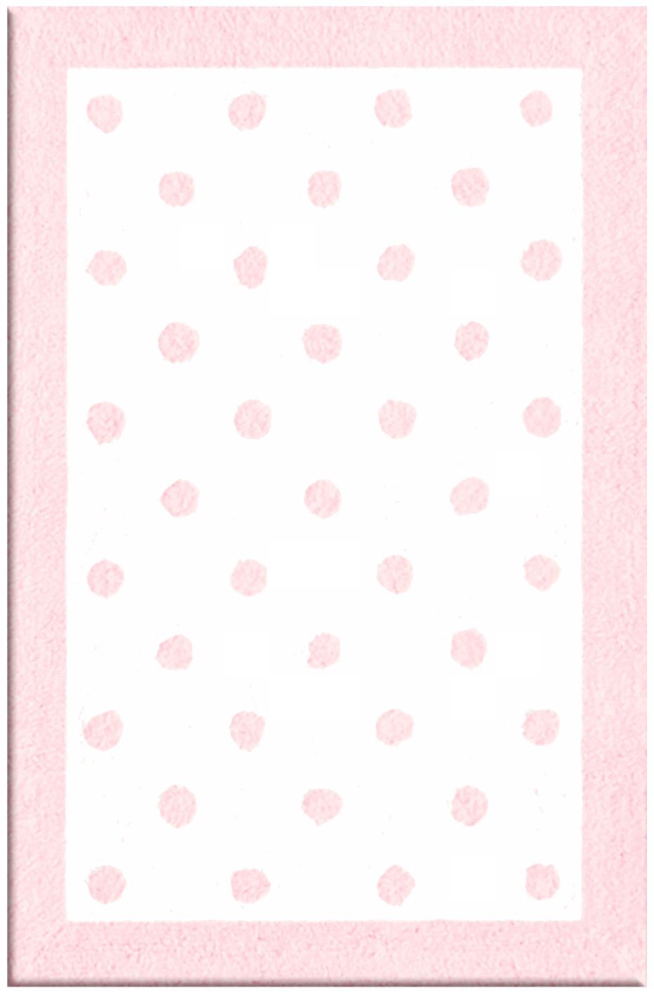 Polka Spots Pink Area Rug
