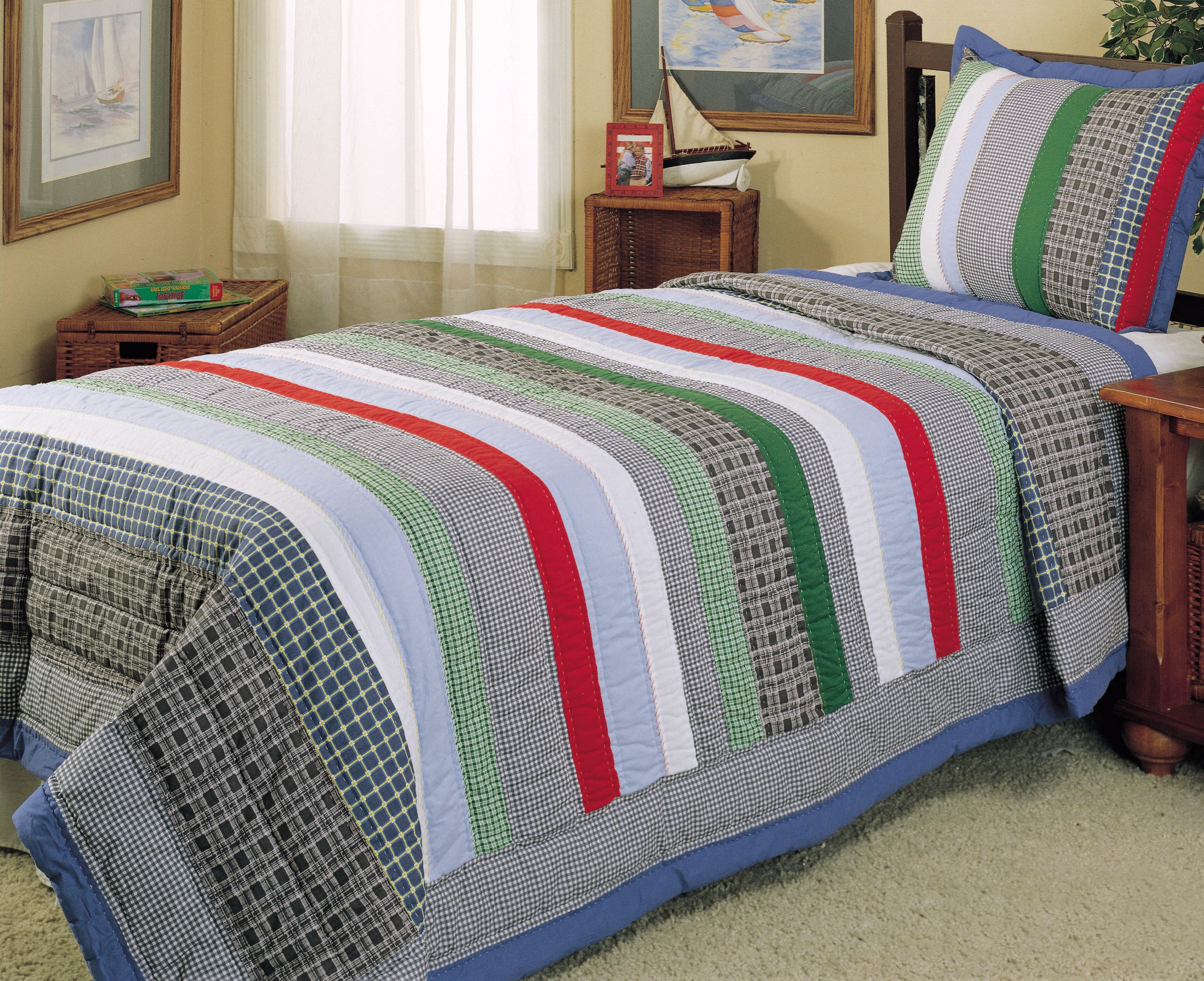 Vintage Stripes Bedding Set (Twin)