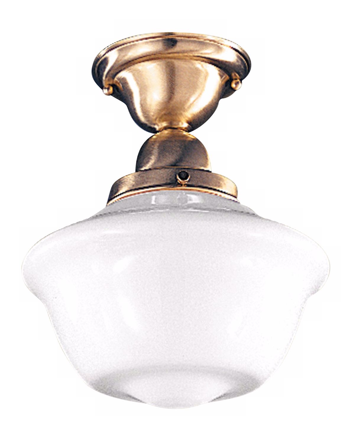 Edison Schoolhouse Semi-flushmount 9” Wide Ceiling Light