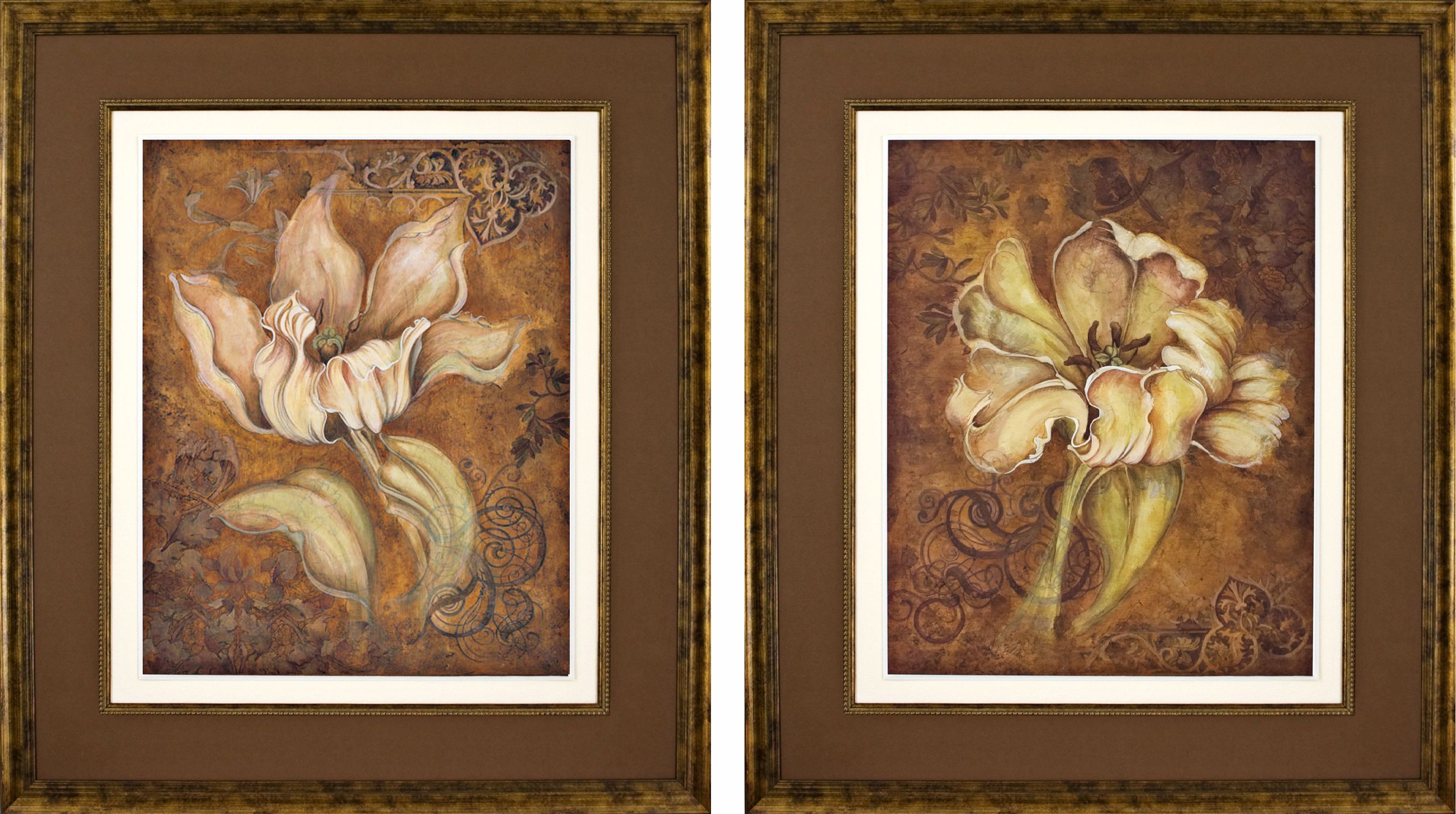 Set of 2 Study in Ecru Wall Art Prints