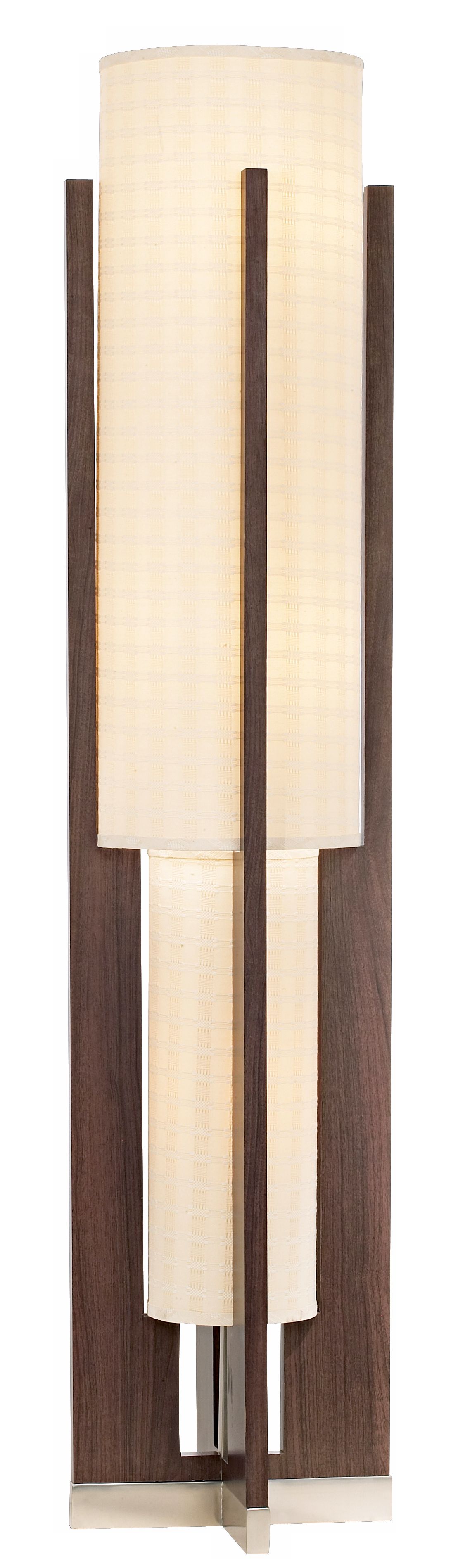 Kathy Ireland Tokyo Espresso Night Light Floor Lamp