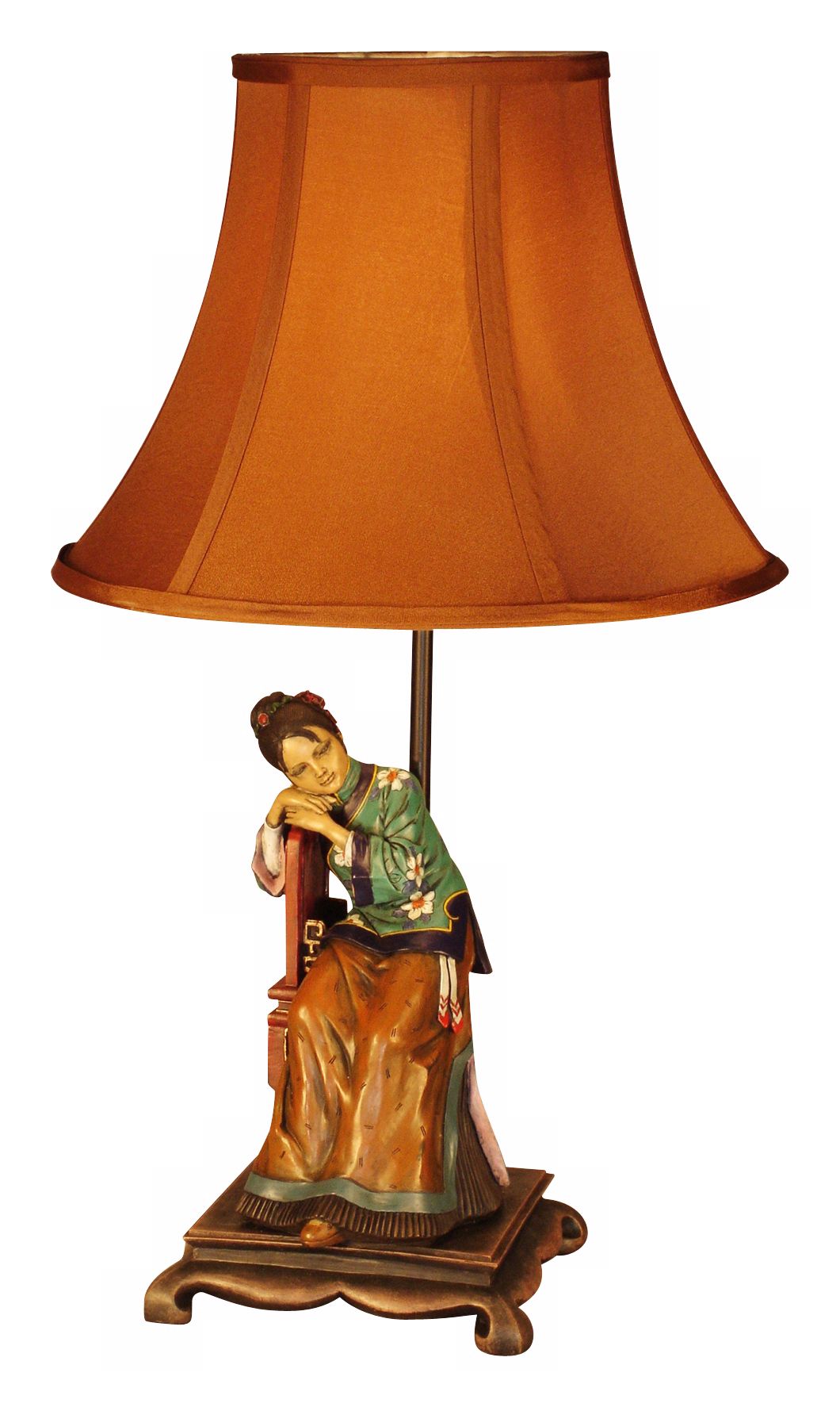 Asian Woman Table Lamp