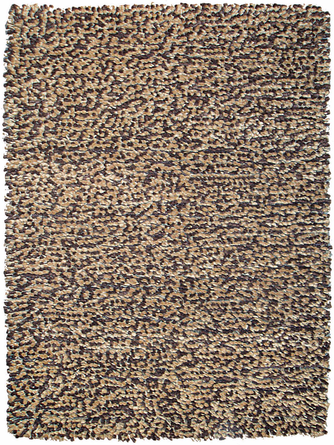 Lombardi Camel-Brown Shag Area Rug