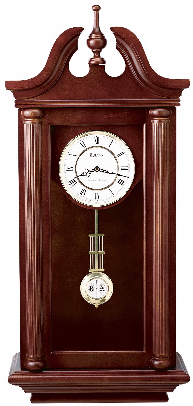 Bulova Walnut Manchester Wall Clock