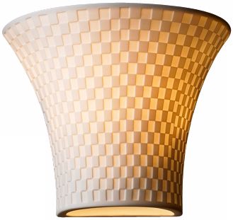 Limoges Collection Checkerboard 6 3/4" High Wall Sconce