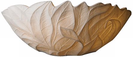 Limoges Collection Leaves 12 3/4" Wide Pocket Wall Sconce