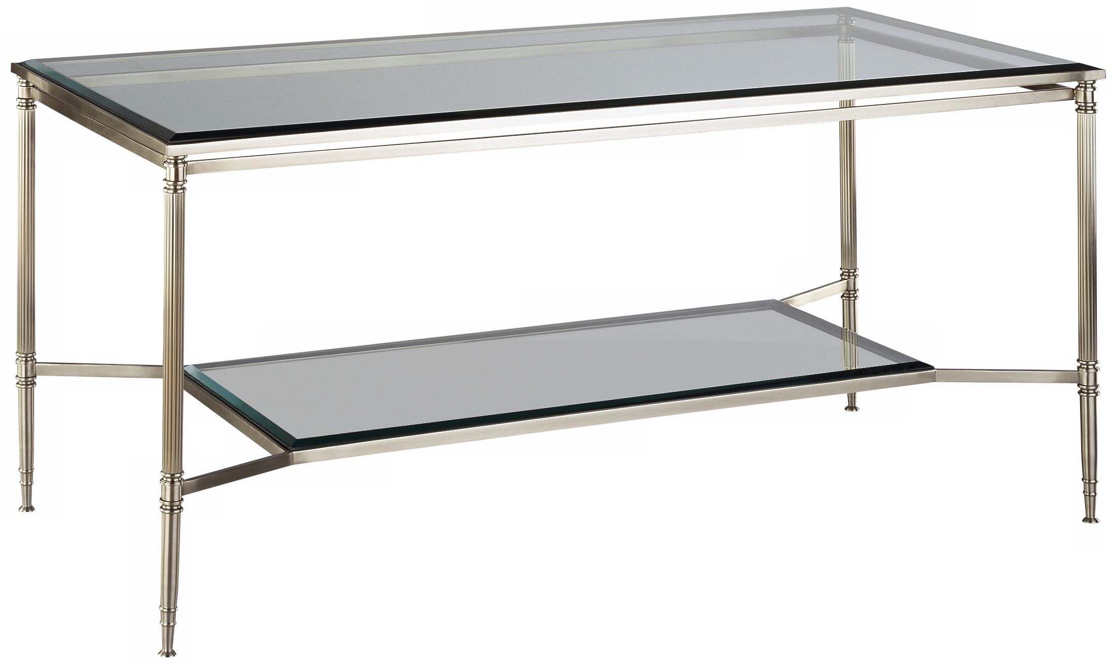 Robert Abbey Porter Collection Antique Nickel Coffee Table