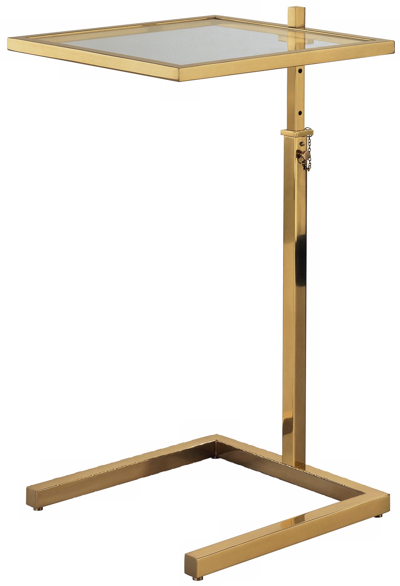 Robert Abbey Doughnut Antique Brass Finish Adjustable Table