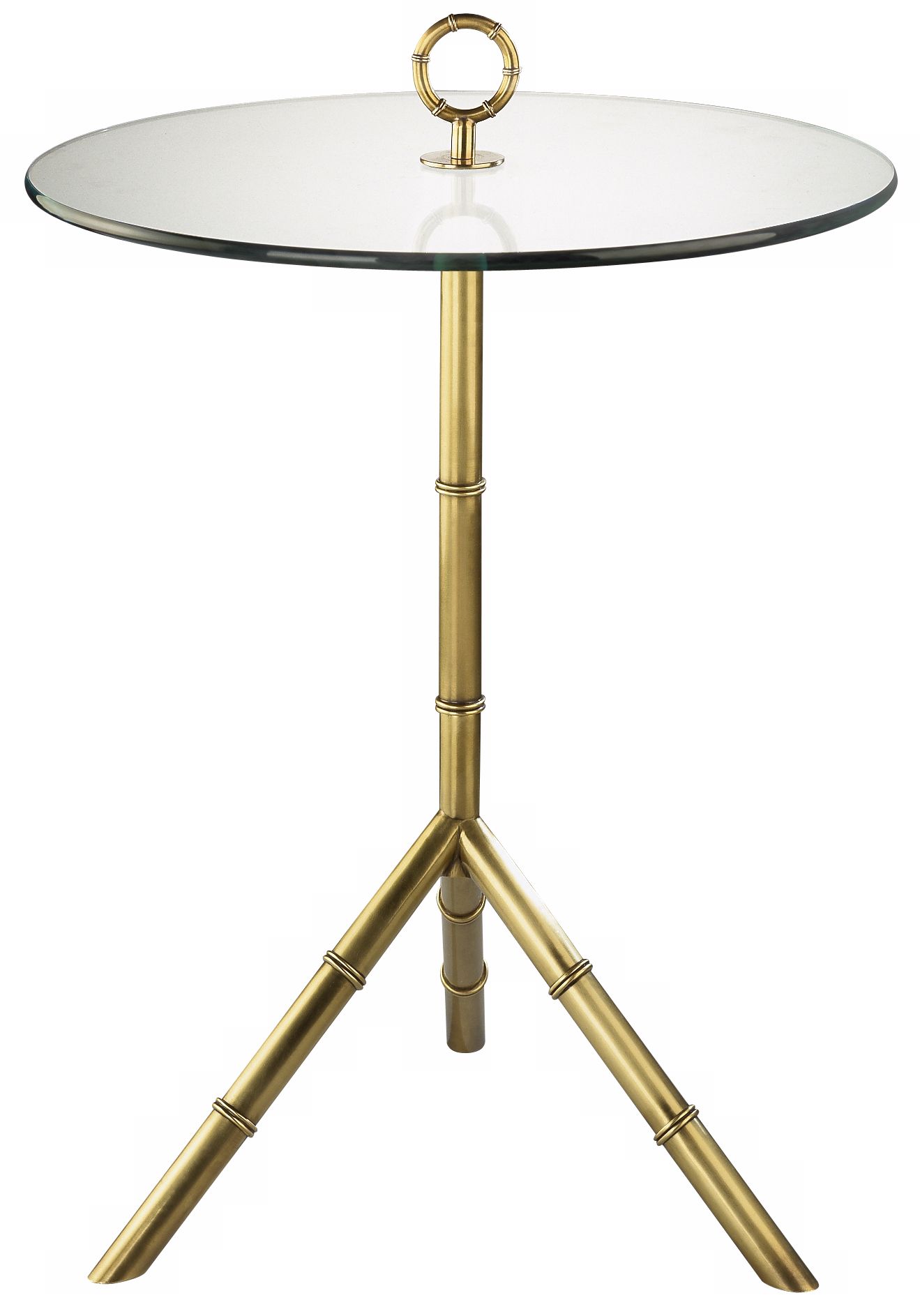 Jonathan Adler Meurice Cast Metal Antique Brass Side Table