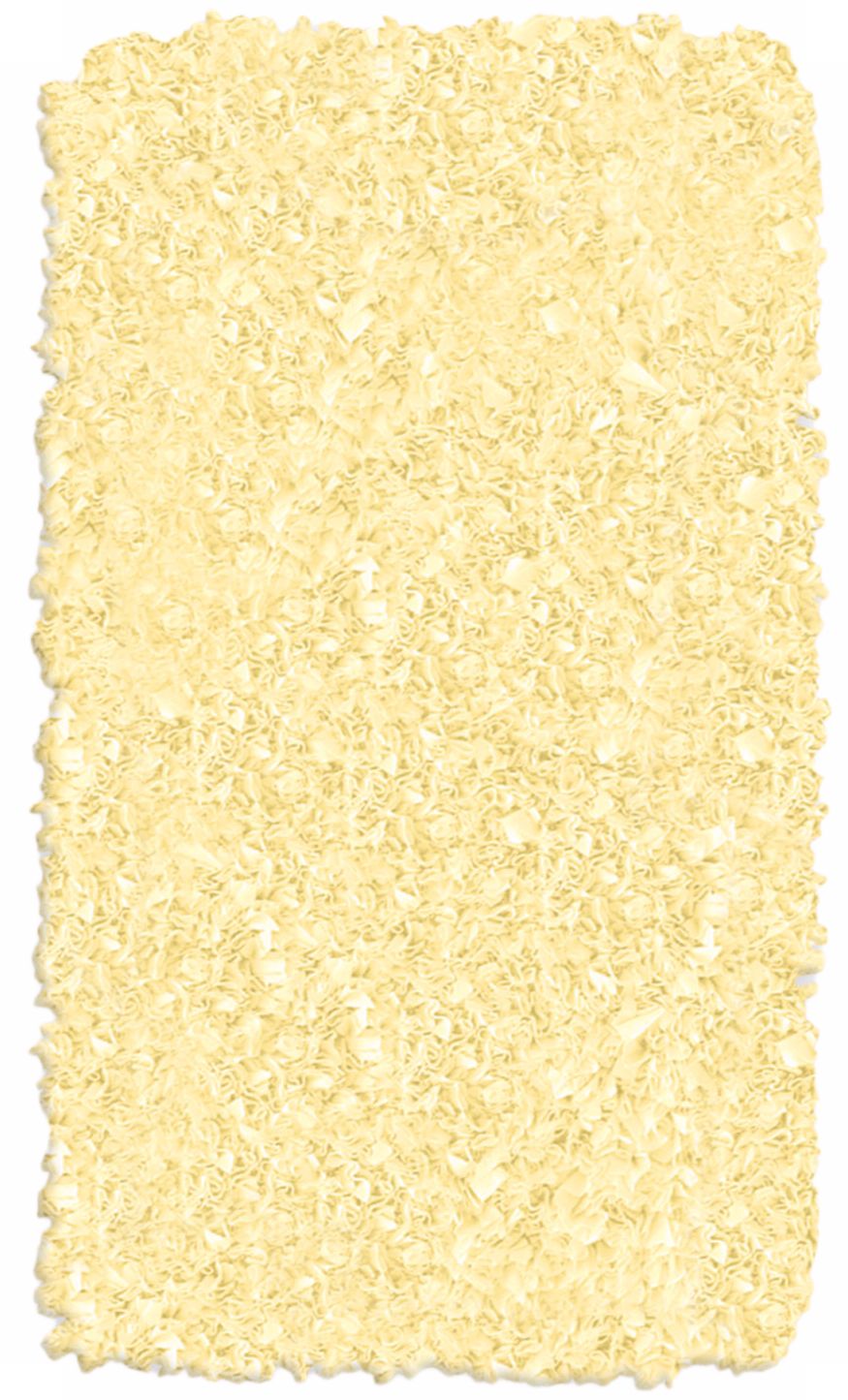 Raganoodle Yellow Shag Area Rug