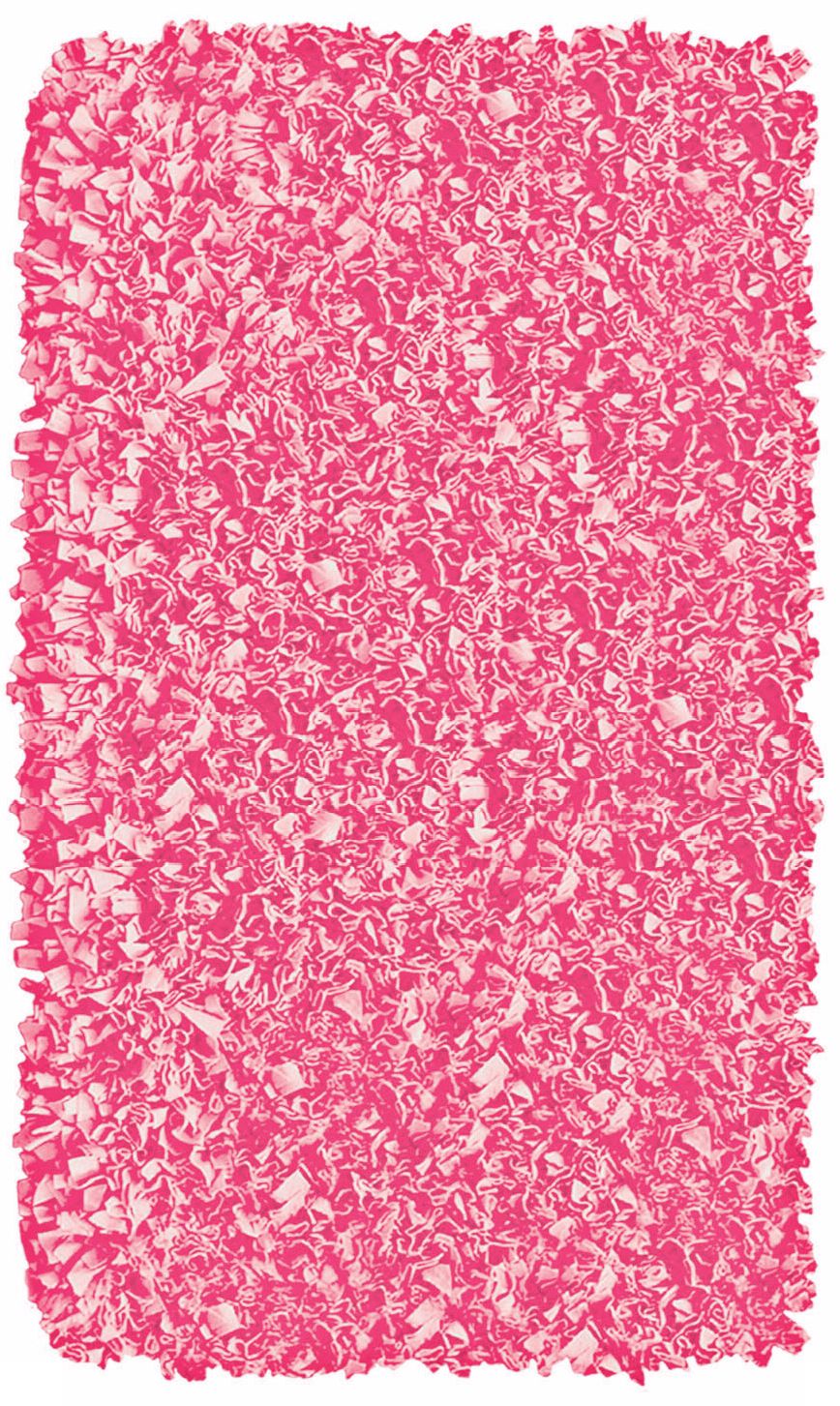 Raganoodle Bubble Gum Shag Area Rug