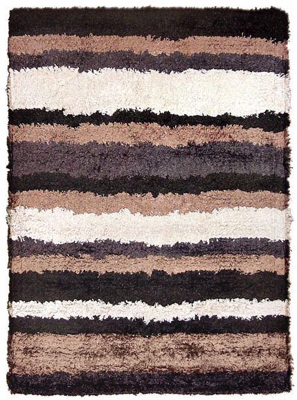 Marlon Black Shag Area Rug