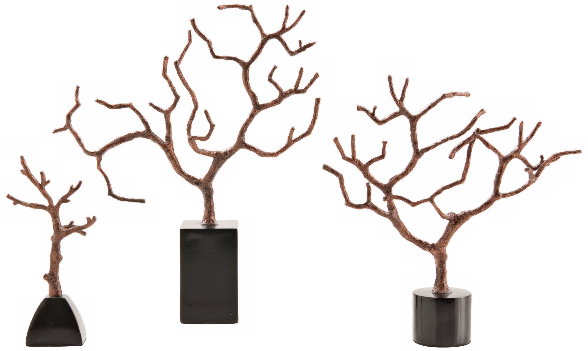 Banyan Set of Three Iron Sculptures F7856
