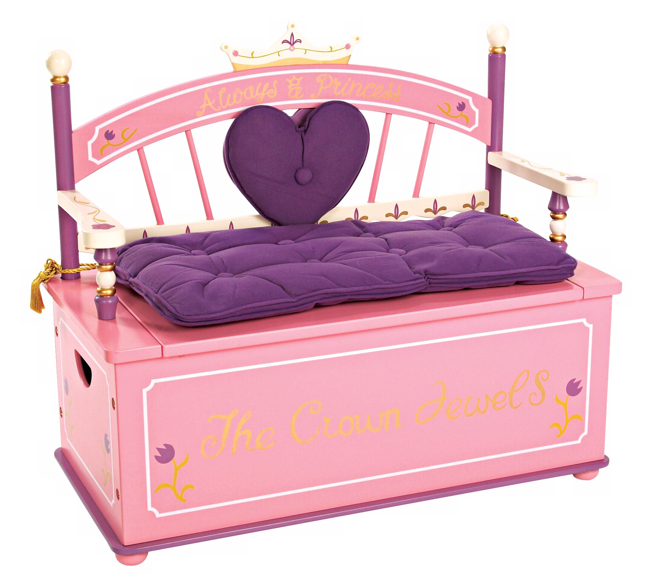 Always a Princess Toy Box Bench
