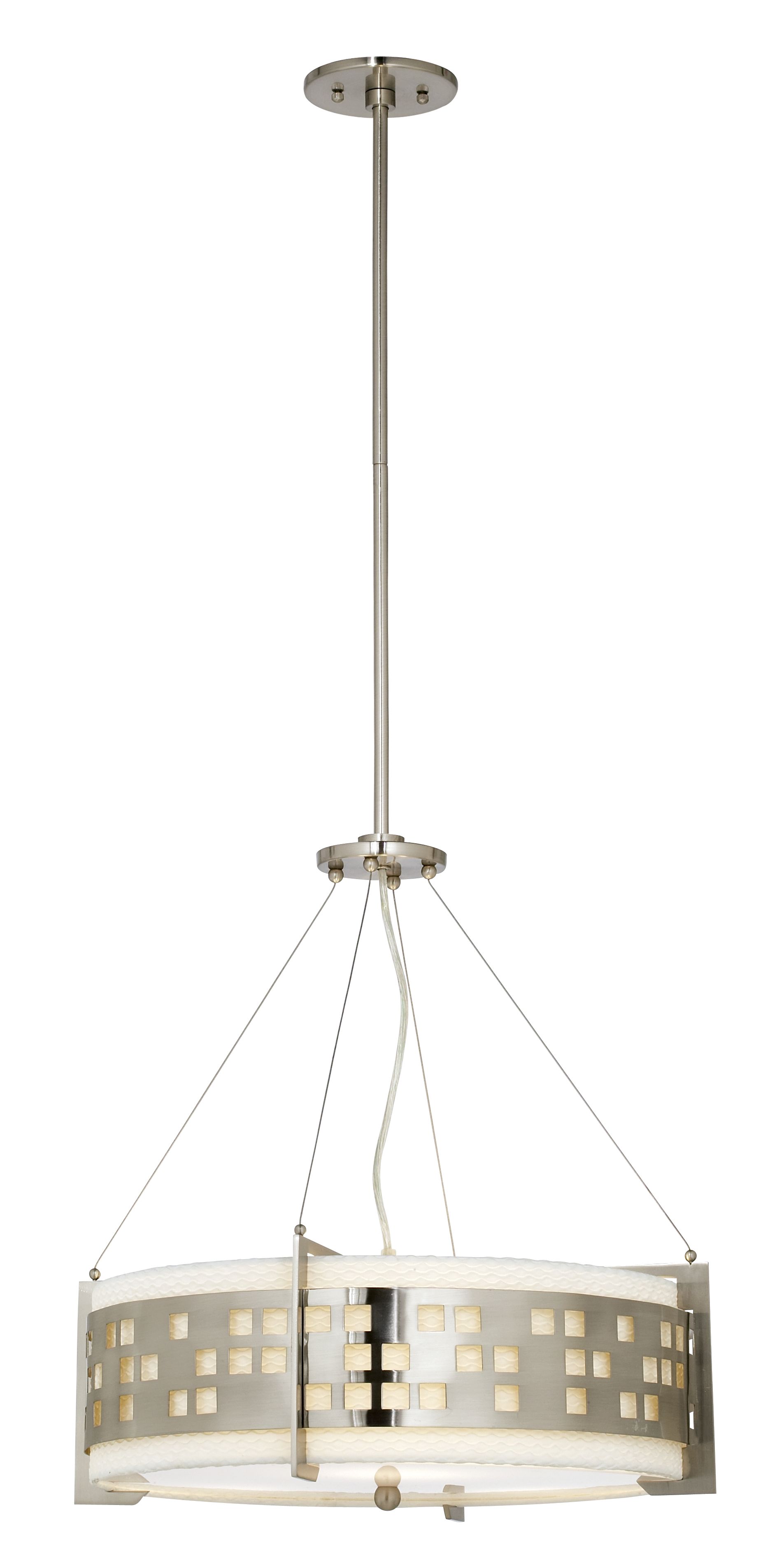 ACafe Urban Skyline Nickel 44 High Pendant Light F8083
