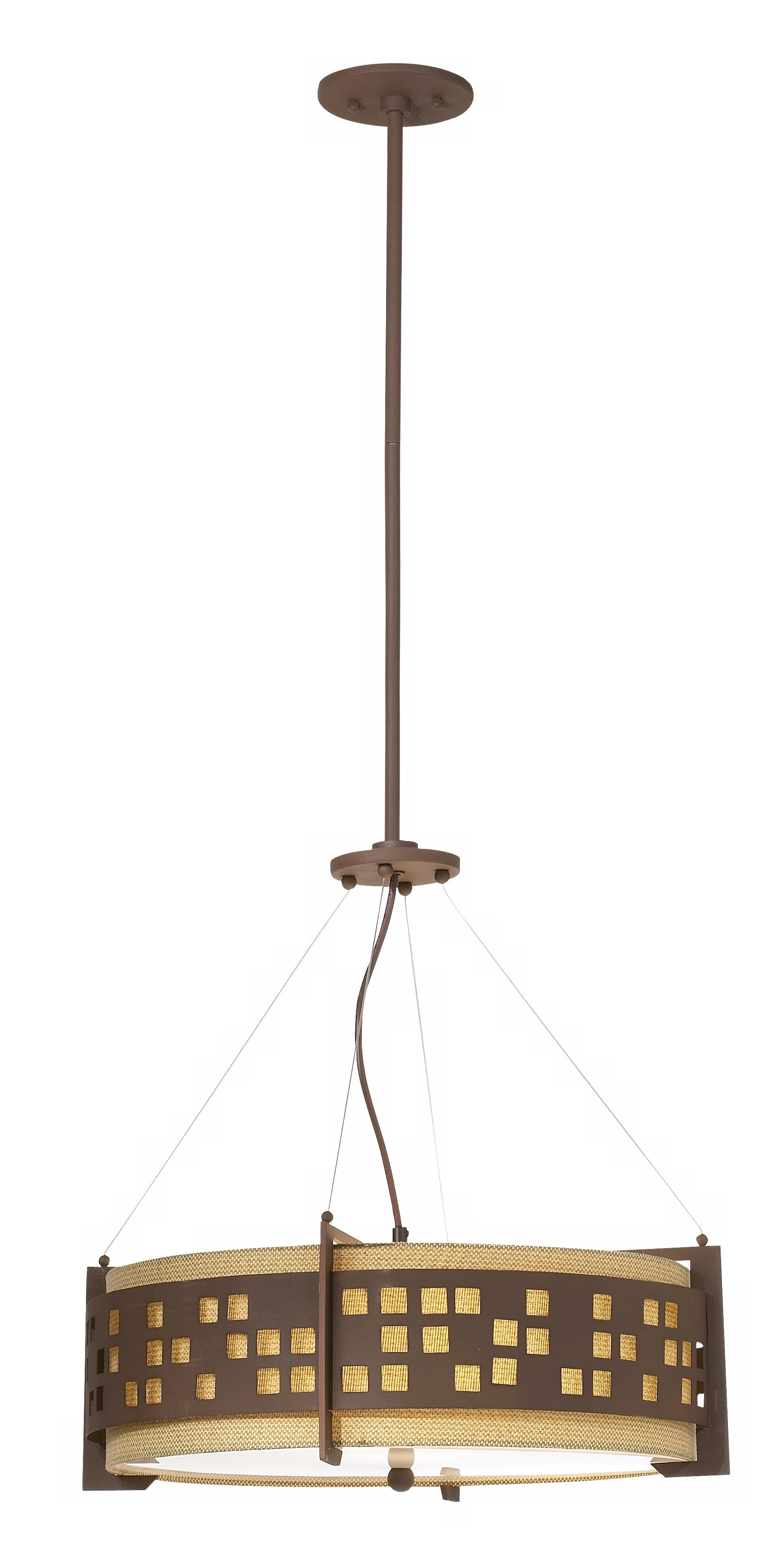 ACafe Urban Skyline Rust 44" High Pendant Light