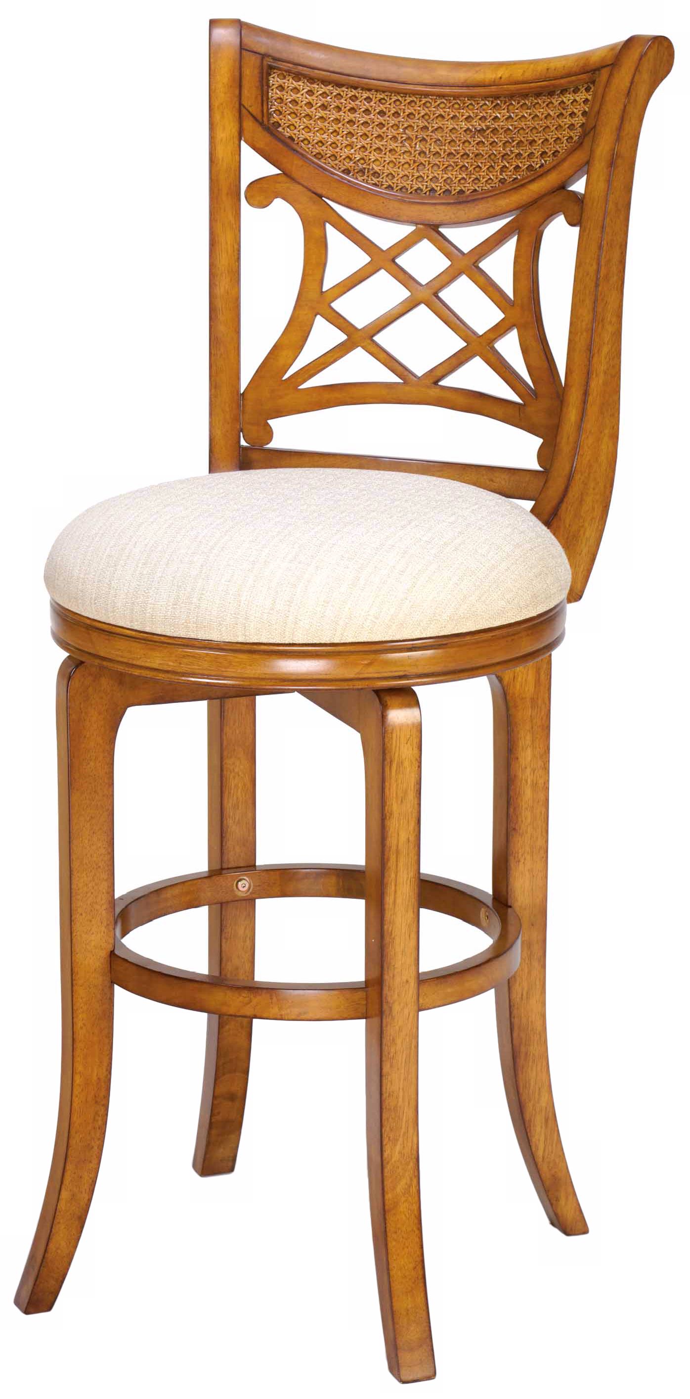 Hillsdale Glenmary Oak Finish Swivel 24 High Counter Stool F8462