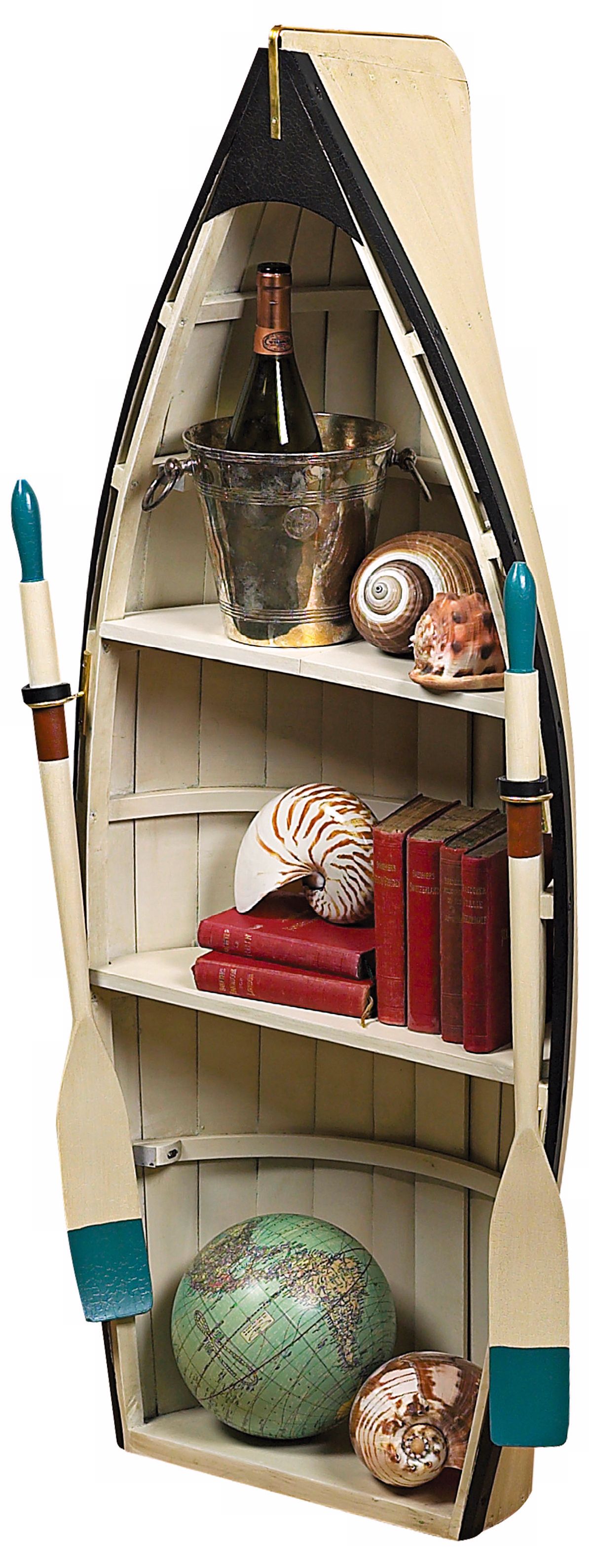 Dory with Glass Bookshelf Table