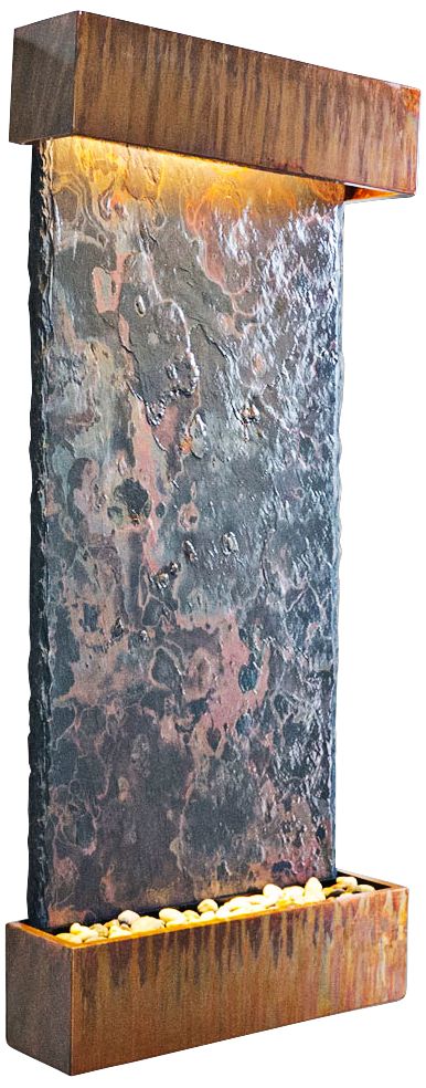Large Nojoqui Falls Patina Copper Fountain