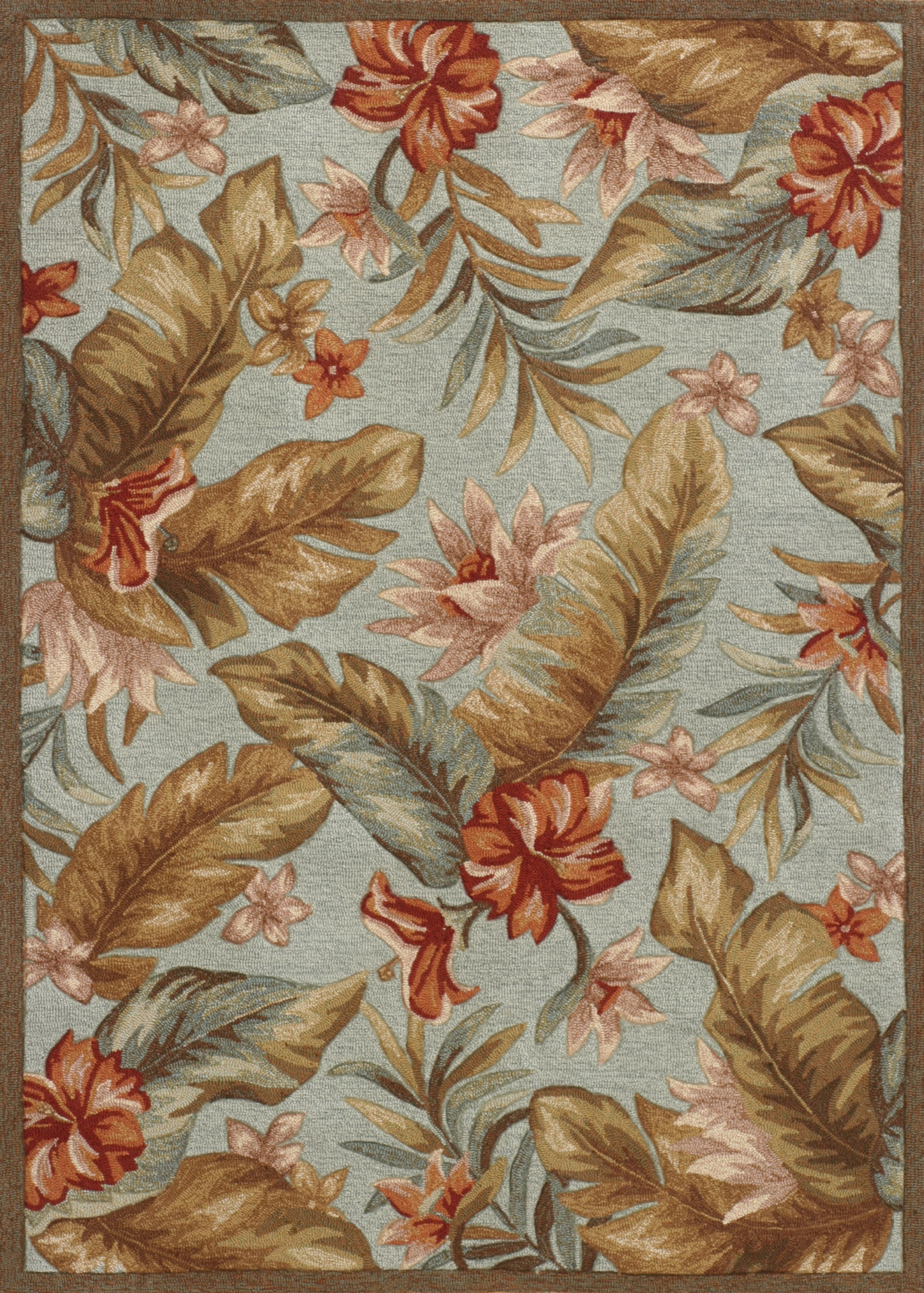 Atrium Tropical Blue Indoor-Outdoor Area Rug
