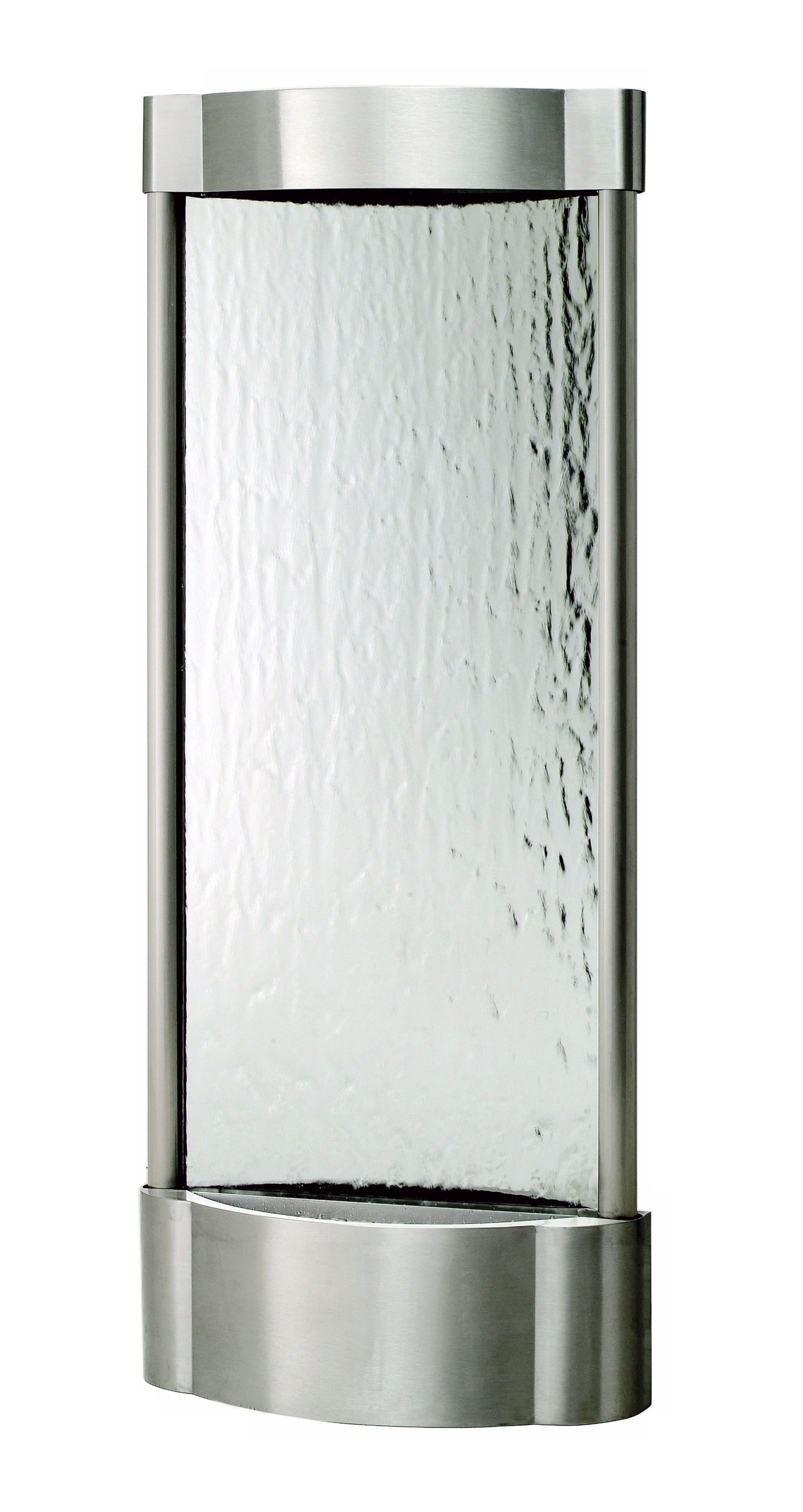Brushed Stainless Steel 47" High Wall Fountain