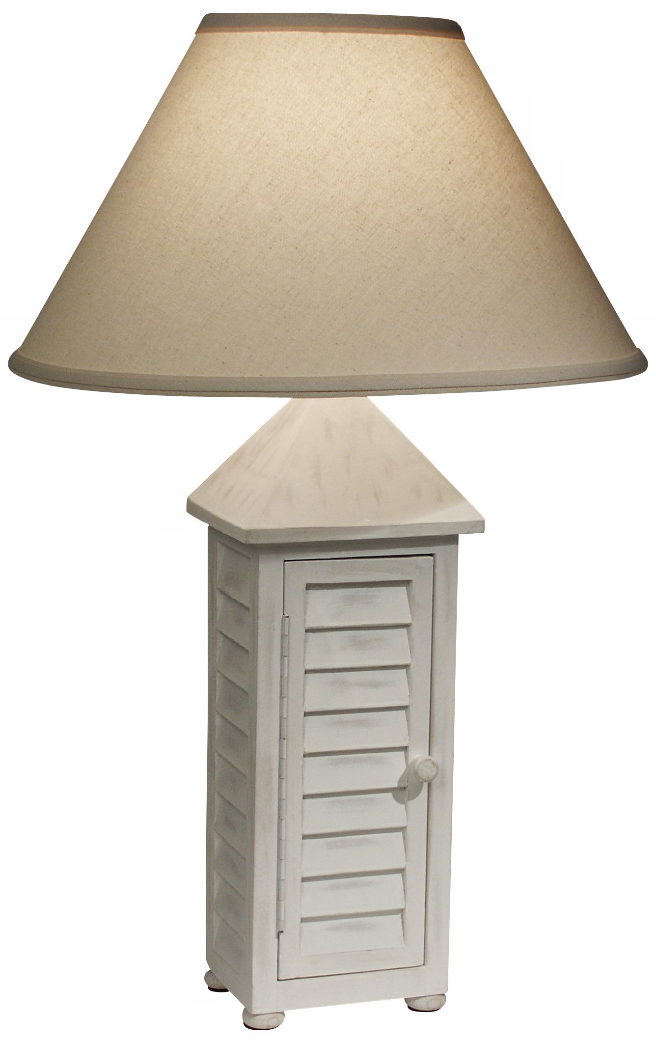 Shutter Me Shingles White Table Lamp by The Natural Light