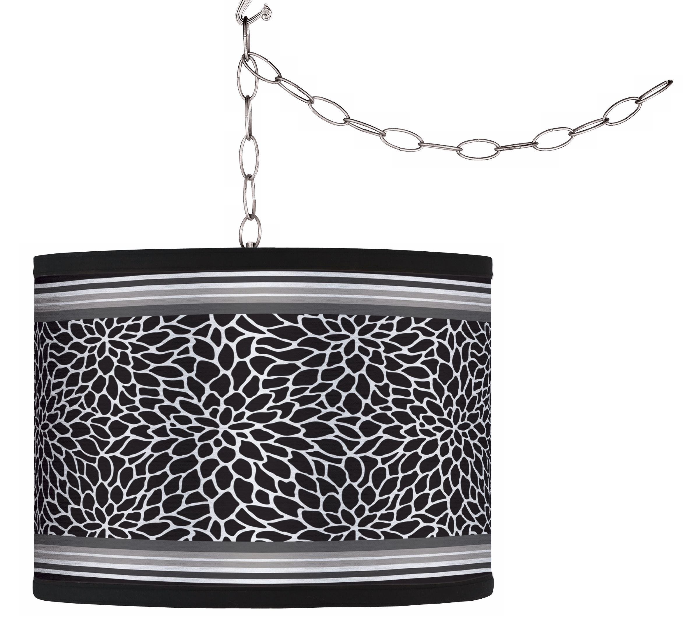 Stacy Garcia Metropolitan Dahlia Giclee Shade Plug-In Chandelier