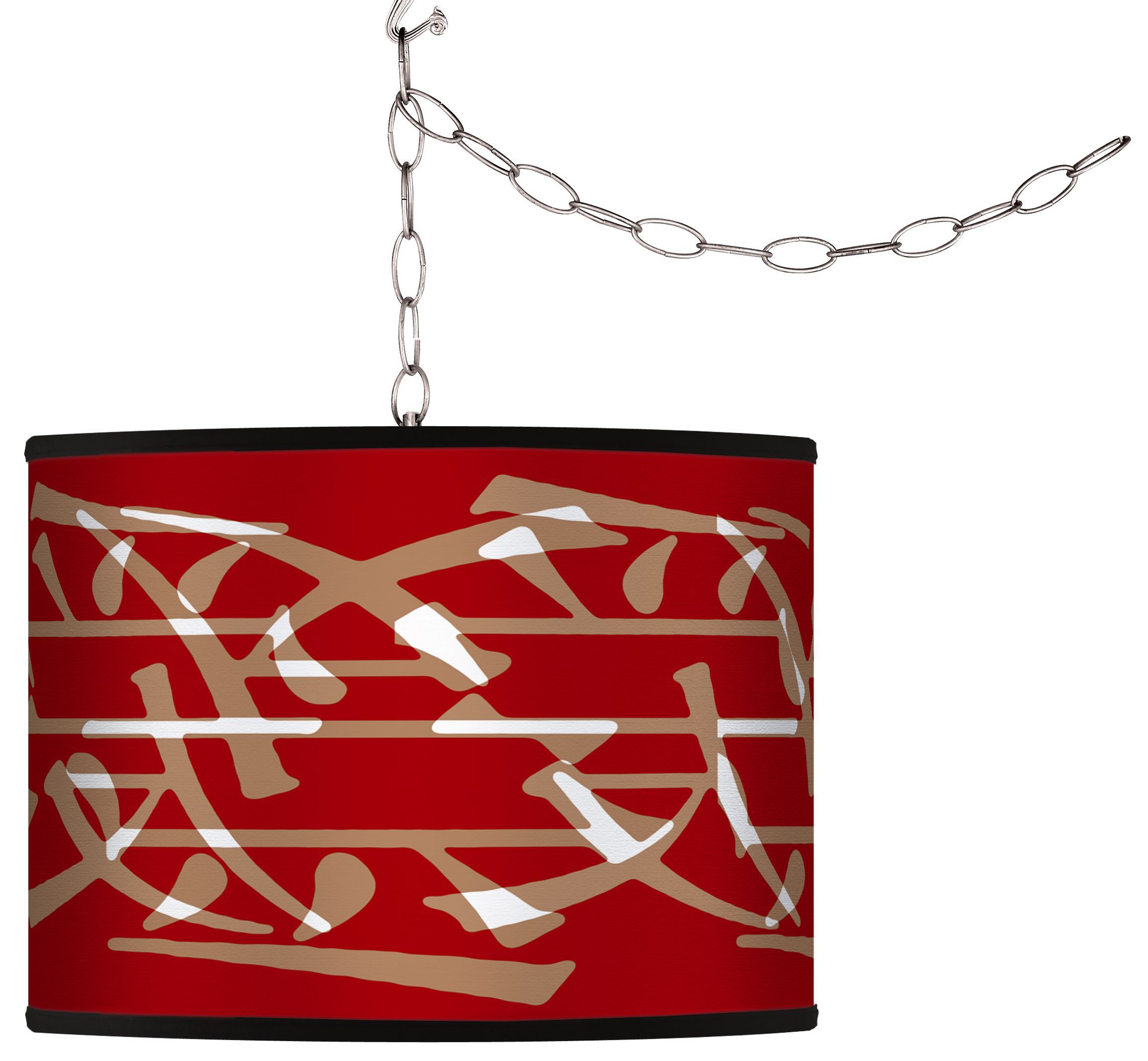 Melody Giclee Swag Style Plug-In Chandelier