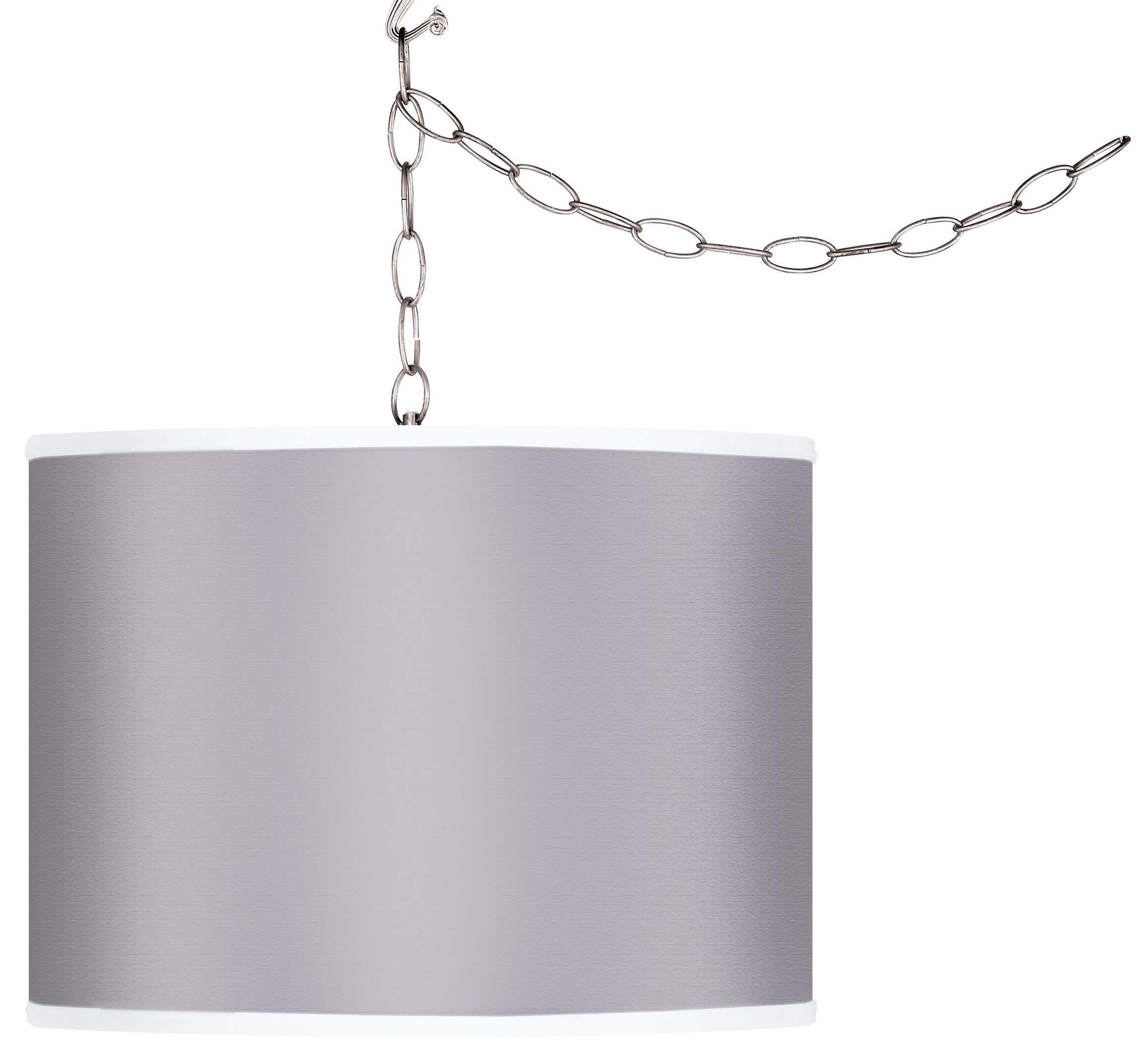 Grape Mist Giclee Swag Style Plug-In Chandelier