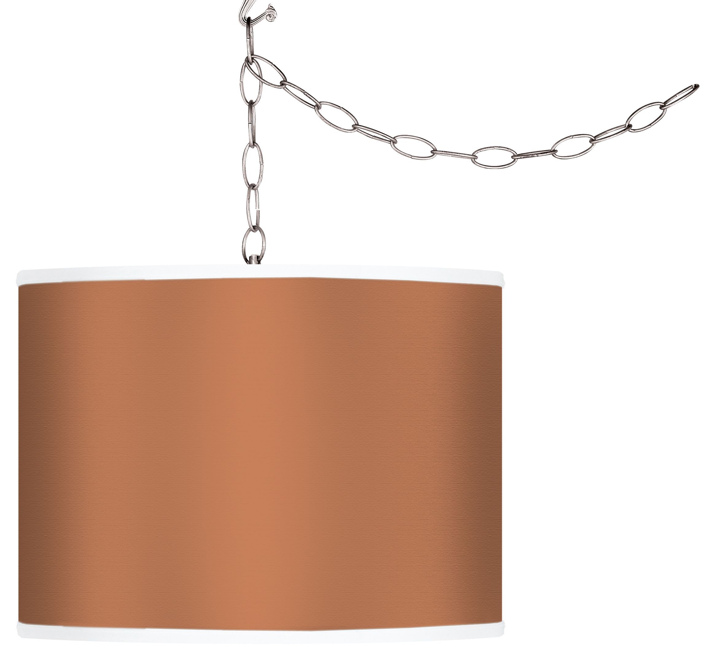 Chrysanthemum Giclee Swag Style Plug-In Chandelier