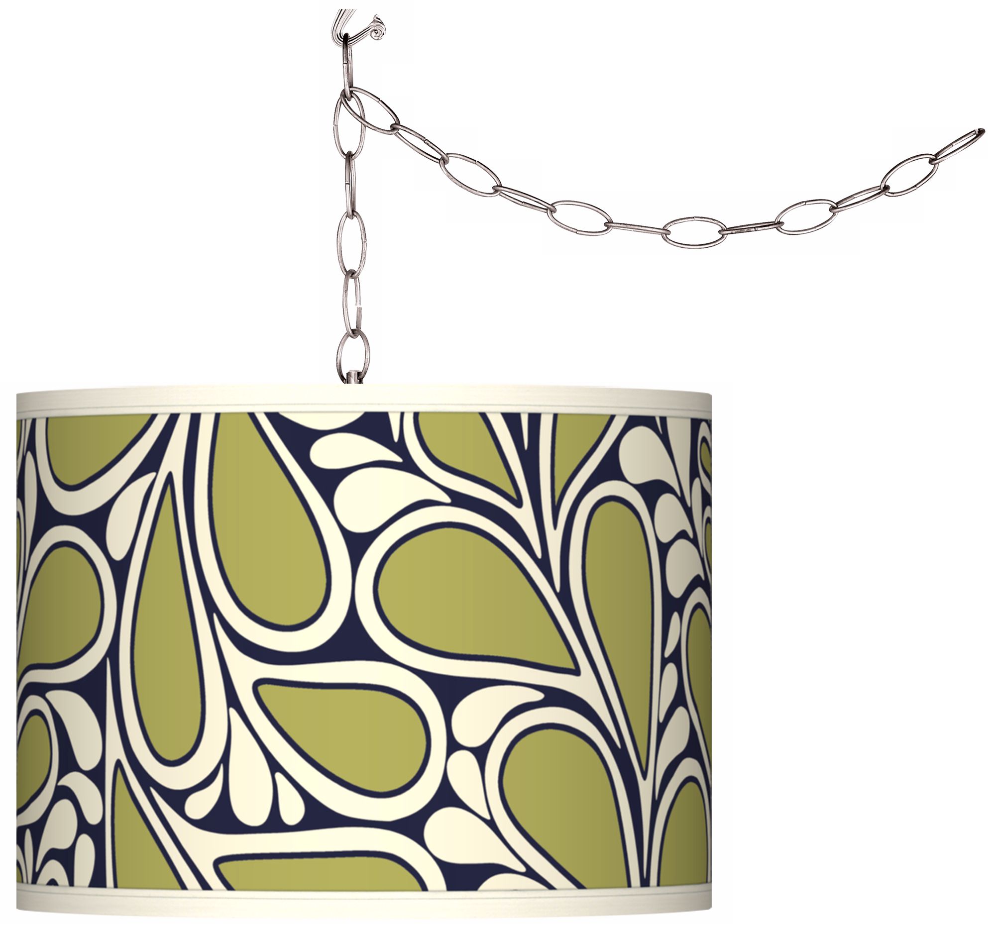 Stacy Garcia Rain Metal Giclee Plug-In Swag Chandelier