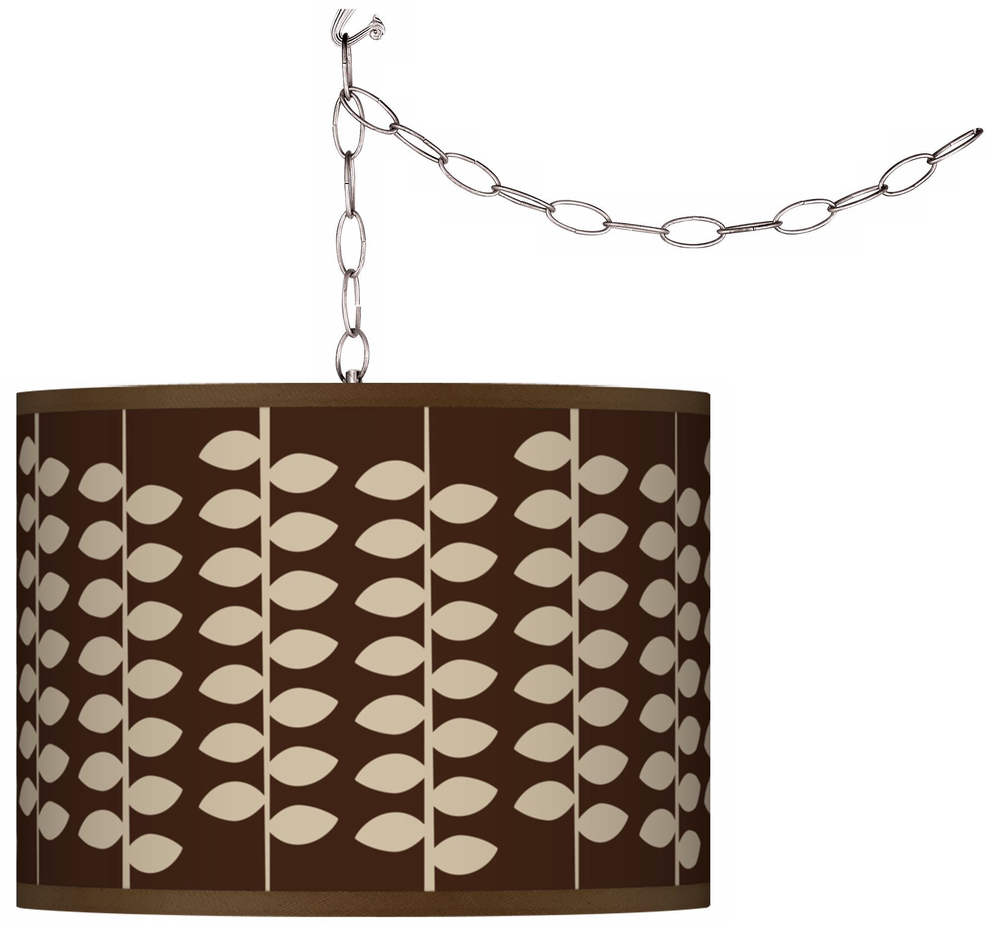 Swag Style Hi Fi Shade Plug-In Chandelier