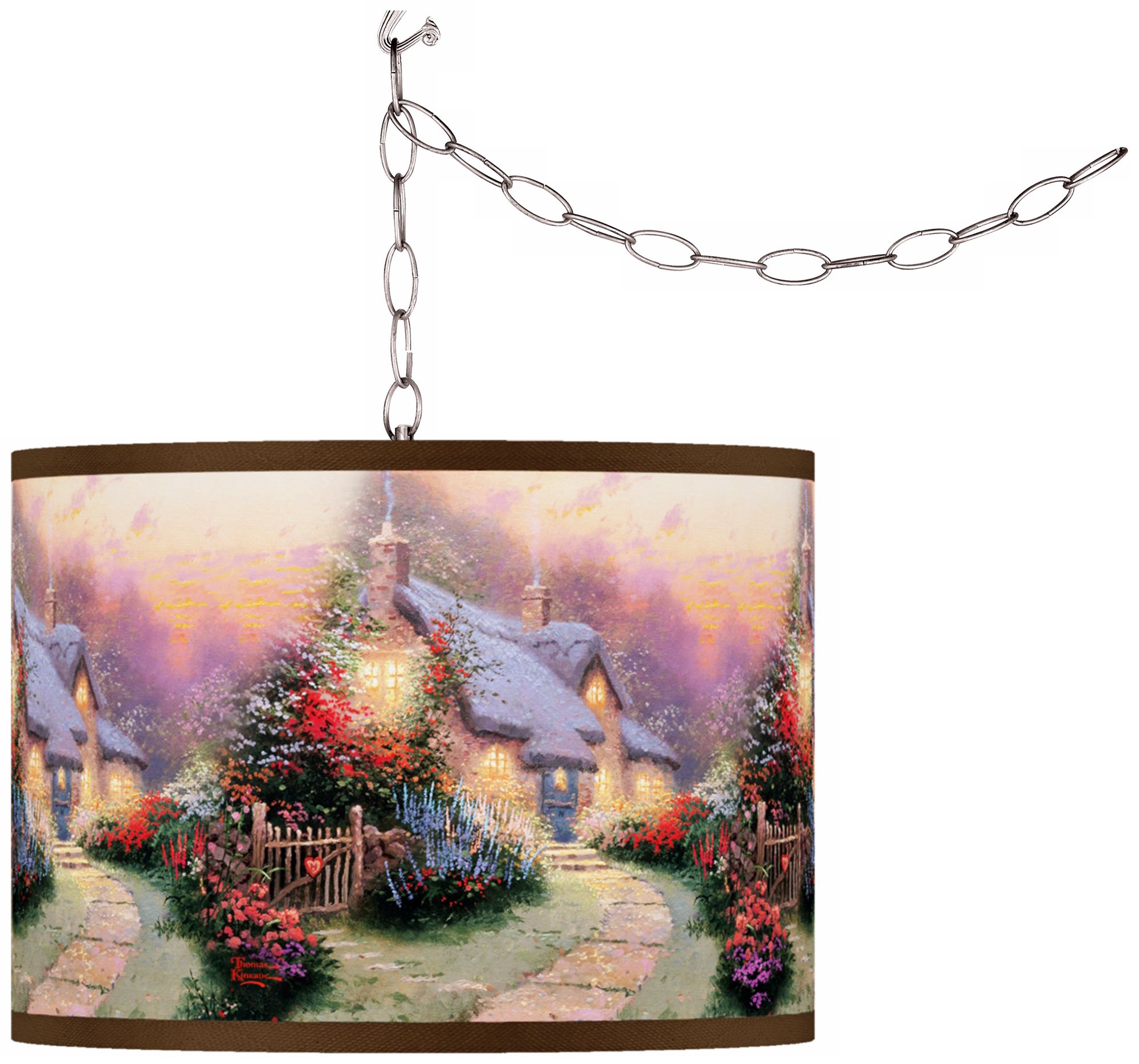 Thomas Kinkade Glory of Evening Swag Chandelier