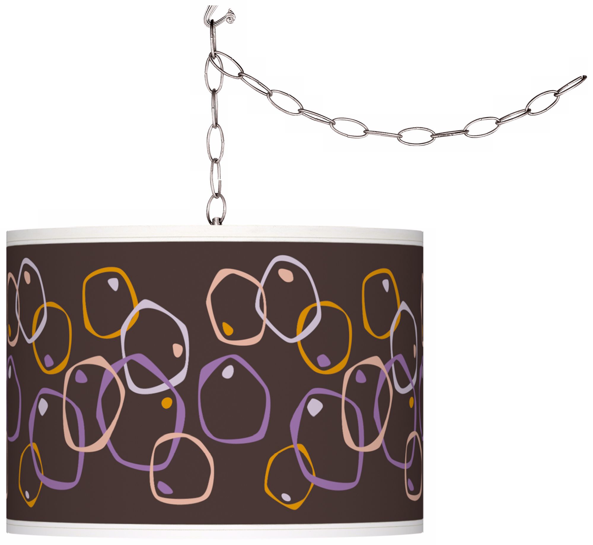 Linger Giclee Swag Style Plug-In Chandelier