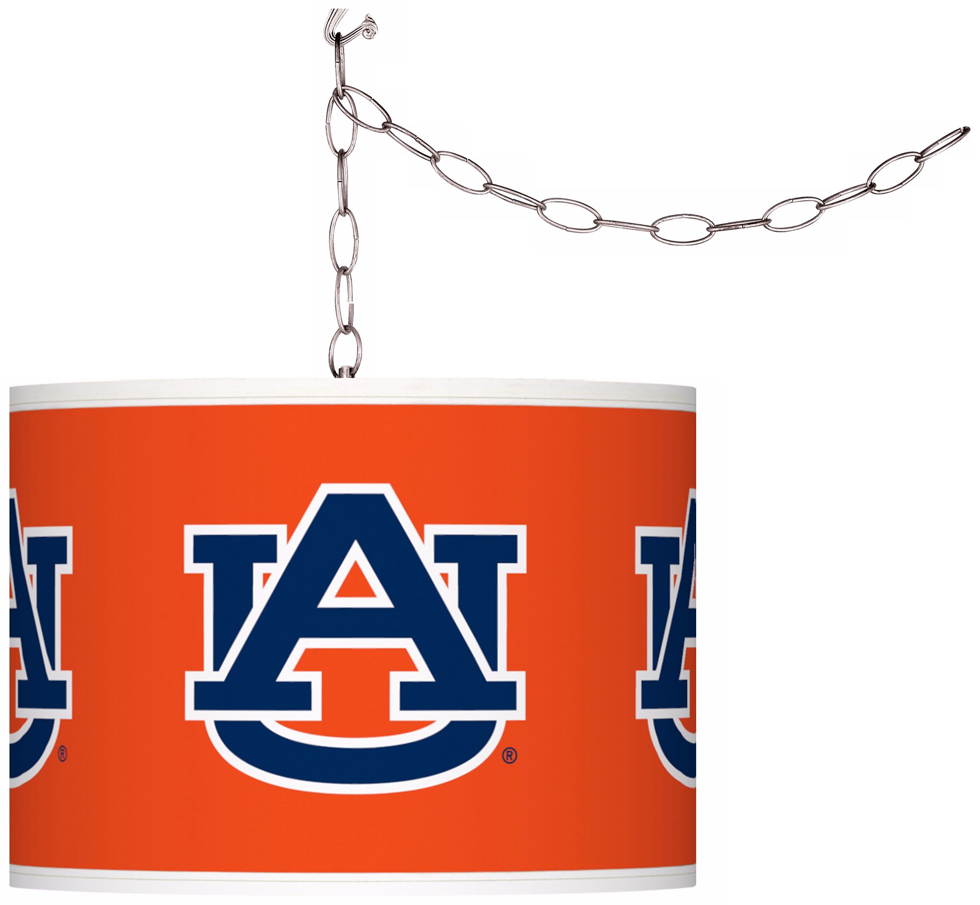Auburn University 13 1/2" Wide Plug-In Swag Chandelier
