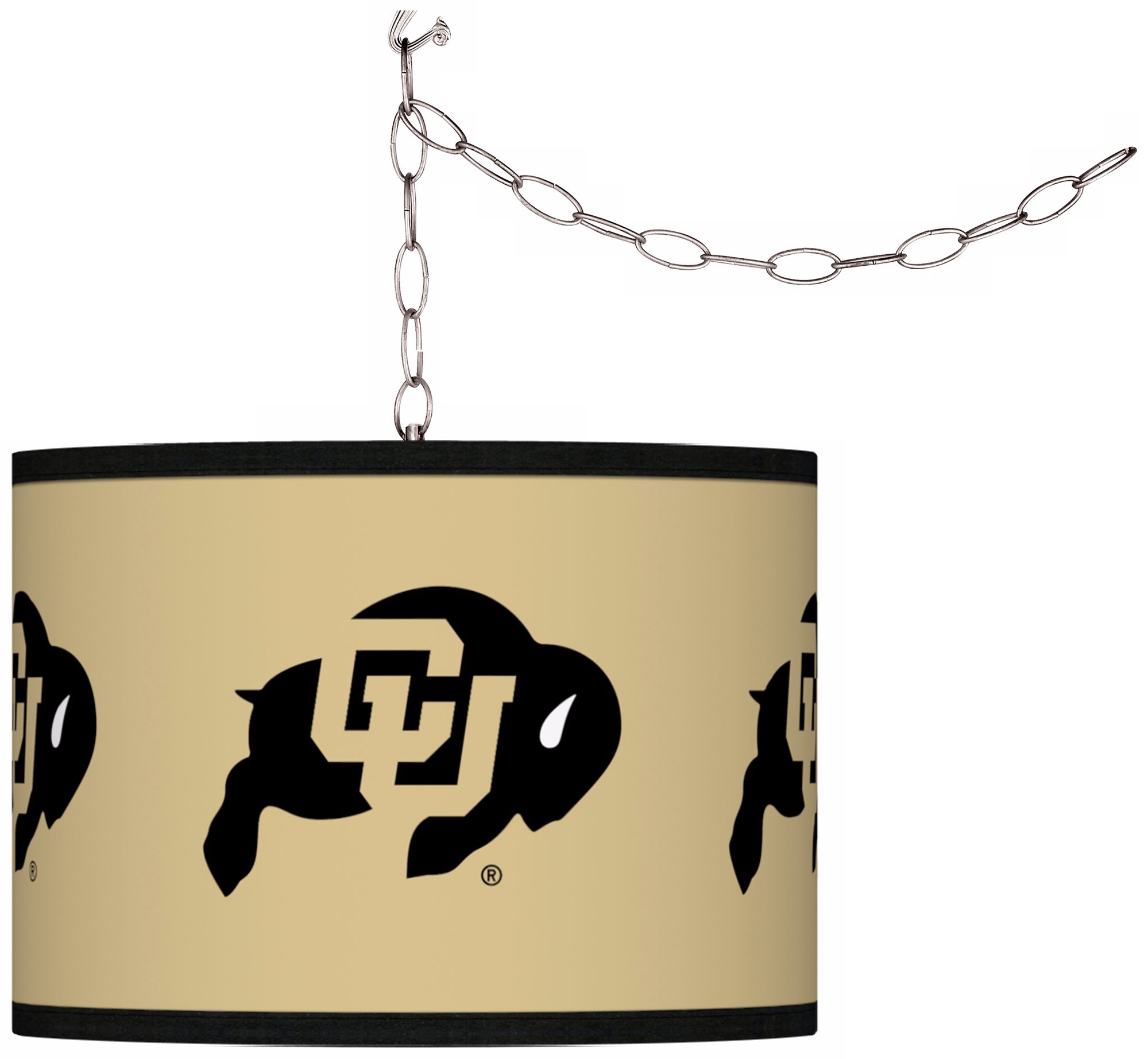 University of Colorado 13 1/2" Wide Plug-In Swag Chandelier