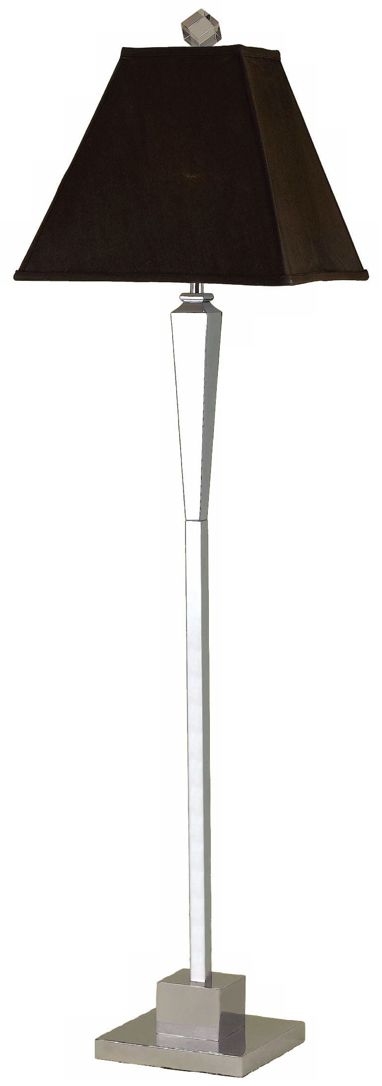 Candice Olson Margo Chocolate Silk Shade Floor Lamp