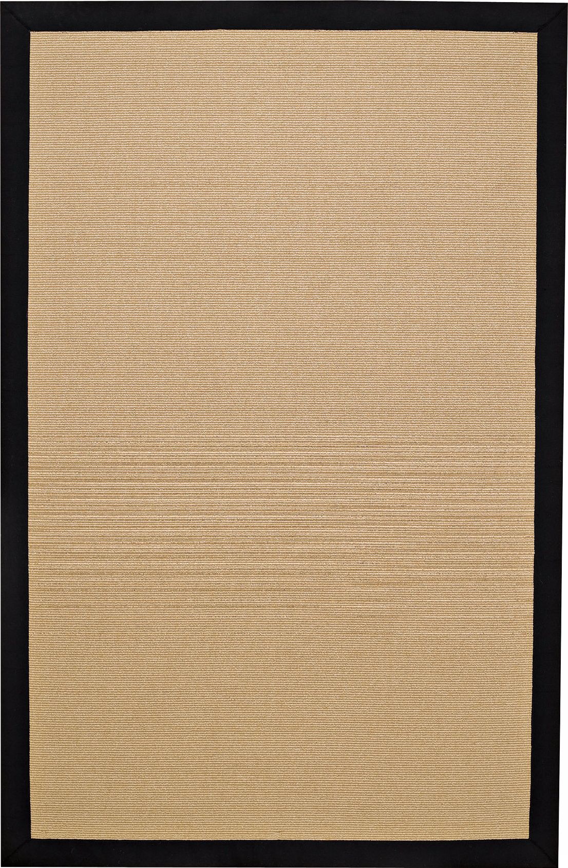 Ocean Canvas Black Indoor-Outdoor Area Rug