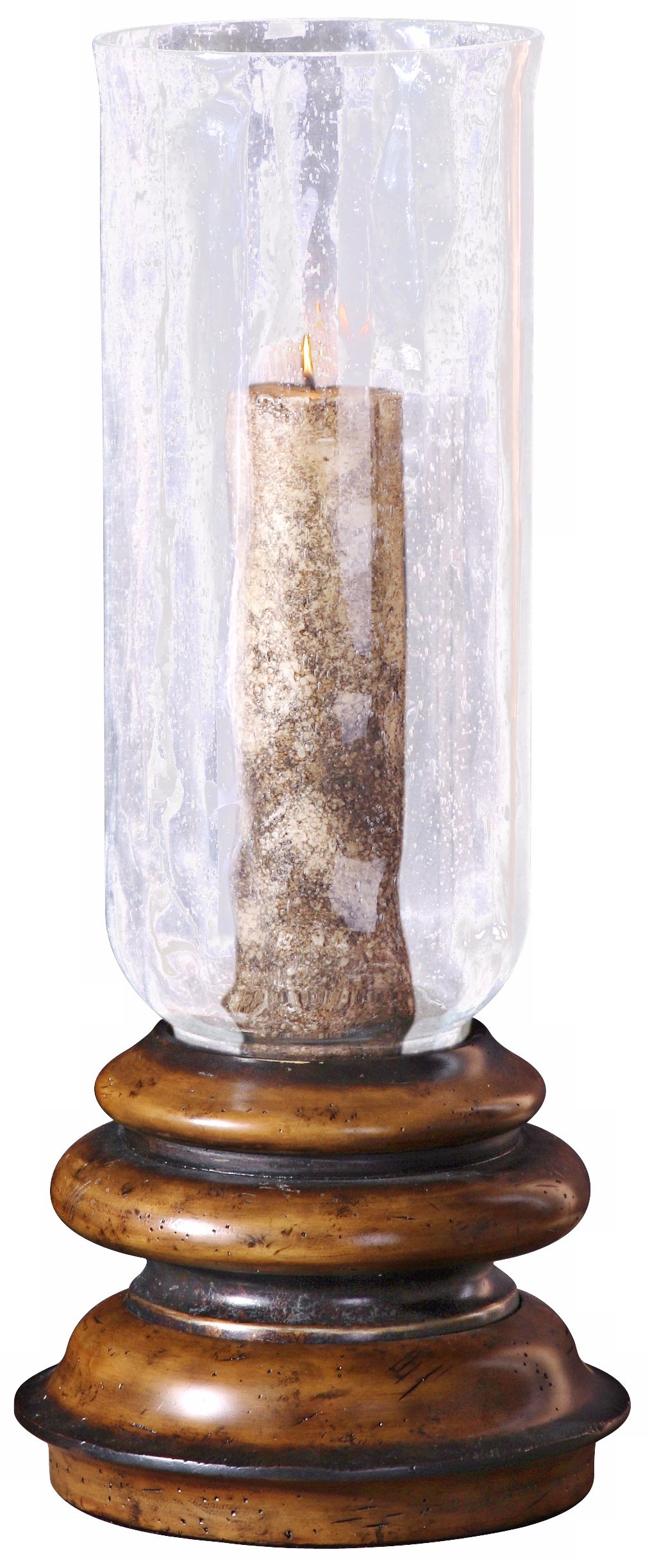 Jannik Hurricane Bronze Metal Candle Holder