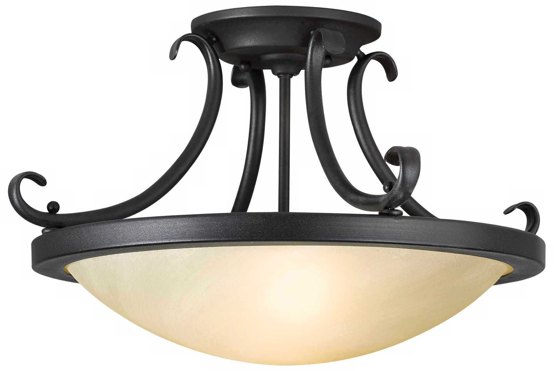 Cheval 18” Diameter Semi-Flushmount Ceiling Fixture