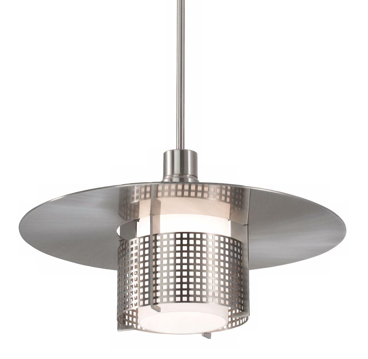 Sonneman Large Pool Satin Nickel Pendant Chandelier