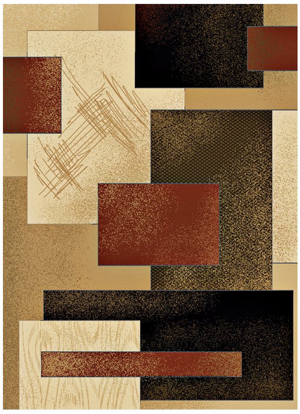 Dark Terra Rhythm Area Rug