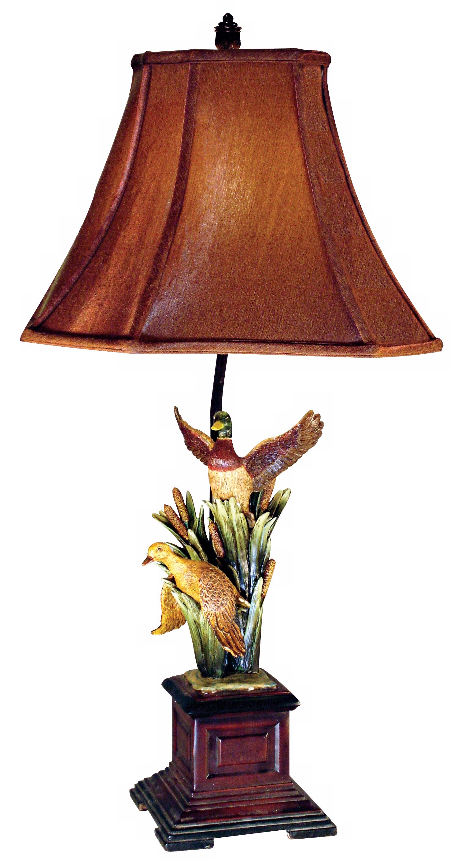 Antique Finish Mallard Duck Table Lamp