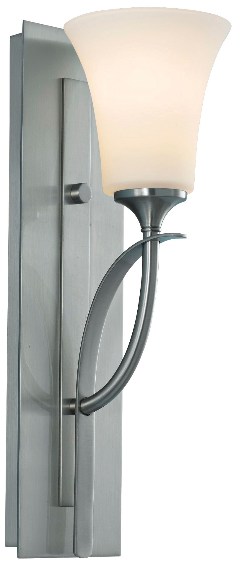 Barrington One Light Brushed Steel Wall Sconce